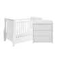 Babymore Stella Sleigh 2 Piece Nursery Room Set - White