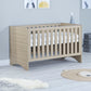 Babymore Veni Cot Bed - Oak White