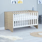 Babymore Veni Cot Bed - Oak