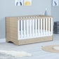 Babymore Veni Cot Bed - Oak