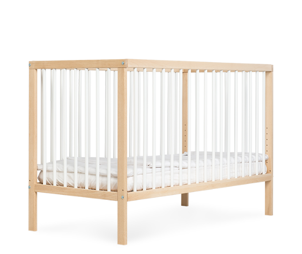 moKee Mini Cot Bed - White Beech