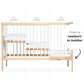 moKee Mini Cot Bed - White Beech