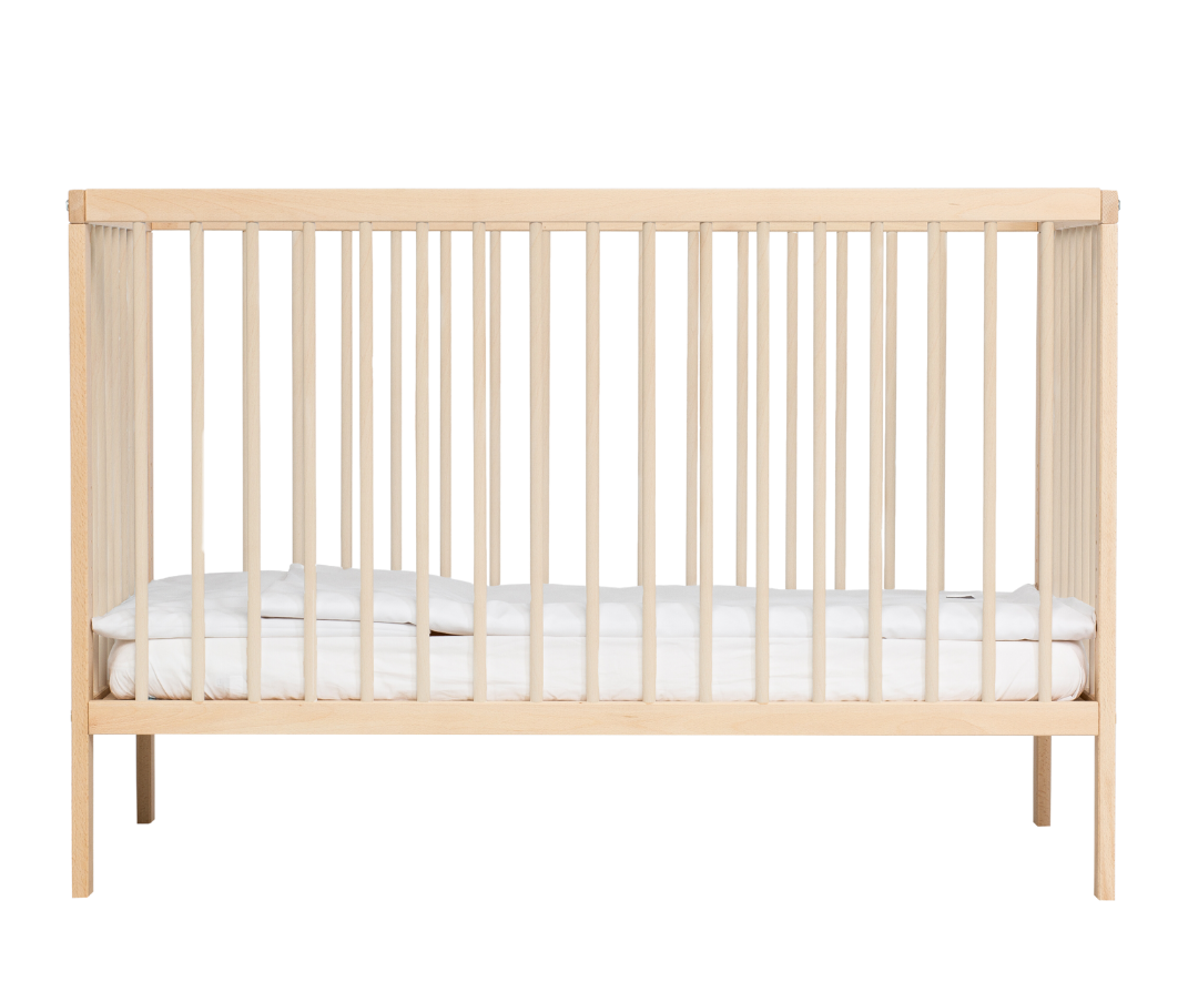 moKee Mini Cot Bed - White Beech