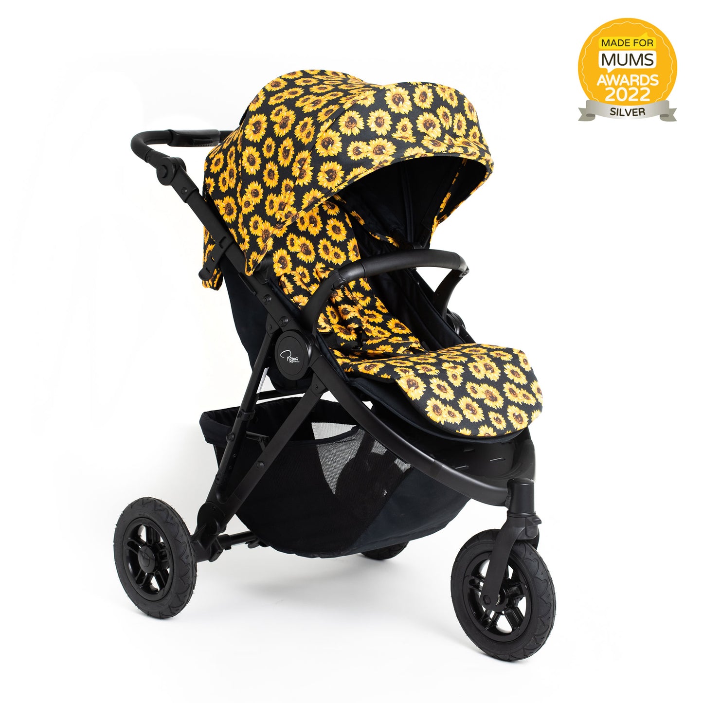 Roma Atlas 3 Wheel Prams - Jet Black